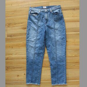 Hudson Zooey High Rise Pintuck Stripe Jeans light wash denim women's size 12/ L